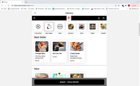 Frontend Ordering App